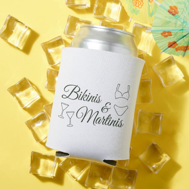 Porta-lata Bikinis & Martinis Bachelorette Weekend (Verão in situ)
