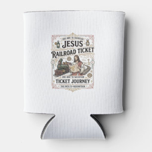 Porta-lata Bilhete de Trem Jesus Jornada Bilhete de Trem Jesu