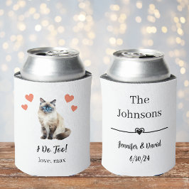 Porta-lata Birman Cat Wedding Can Cooler Favor