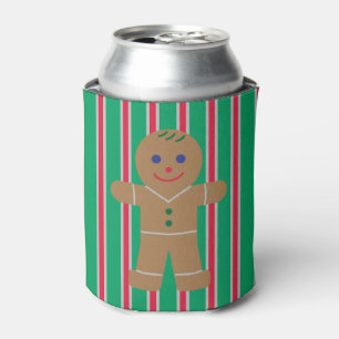 Porta-lata Biscoito de Natal de Gengibre Divertido e Elegante