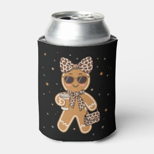 Porta-lata Biscoito de Natal Leopardo Café Xmas Bolsa