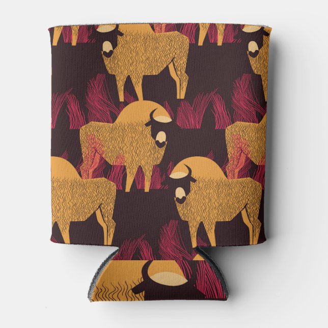 Porta-lata Bison High Grass: Padrão de Campo. (Frente)