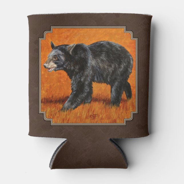 Porta-lata Black Bear Autumn Earth Brown (Frente)