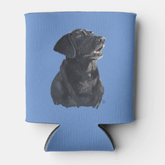 Porta-lata Black Lab Dog Art Can Cooler
