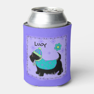 Porta-lata Black Scottie Terrier Dog Name Personalizado