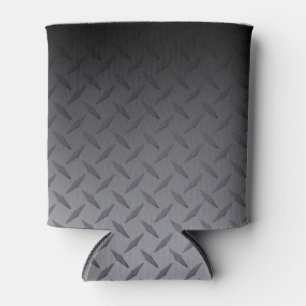 Porta-lata Black to Cinza Diamondplate Steel Look