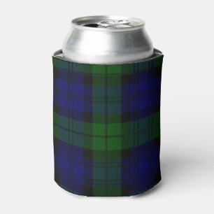Porta-lata Black Watch Tartan Blue Green Xadrez