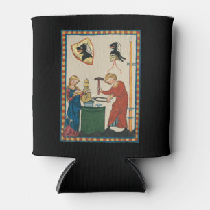 Porta-lata Blacksmith Forging Helmet Medieval Art