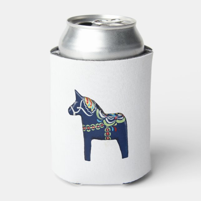Porta-lata Blue Dala Horse (Can Front)