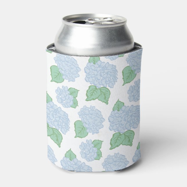 Porta-lata Blue Hydrangea Can Cooler (Can Front)