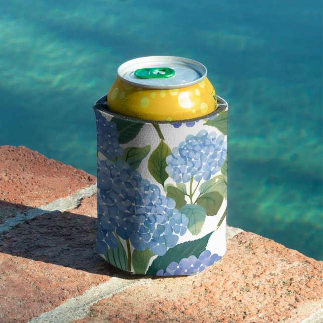 Porta-lata Blue Hydrangeas | Belo Jardim Floral (Piscina in situ)