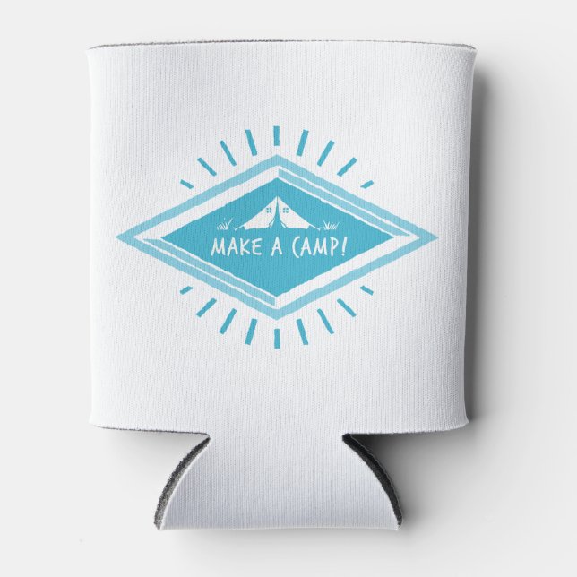 Porta-lata Blue Make a Camp, Excelente Adventure (Frente)