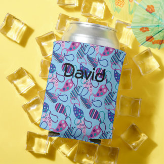 Porta-lata Blue Paisley