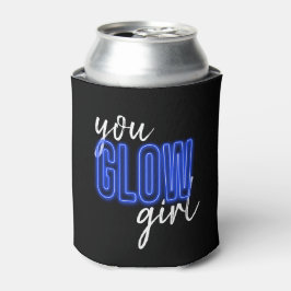 Porta-lata Blue You Glow Girl Can Cooler