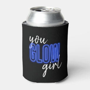 Porta-lata Blue You Glow Girl Can Cooler