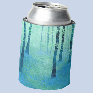 Porta-lata Bluebell Woods na paisagem Primavera