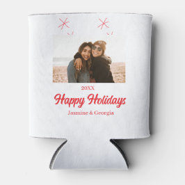 Porta-lata Boas festas de Natal