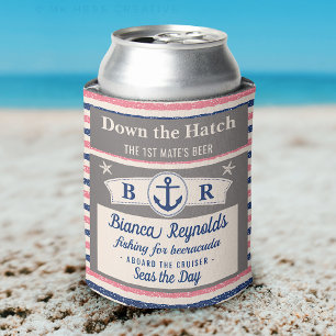 Porta-lata Boat 1rua Marinho Náutico Cerveja De Corte Com Co