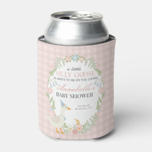 Porta-lata Bobo Rosa Goose Floral Gingham, Chá de fraldas Fav