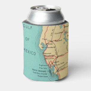 Porta-lata Boca Grande. Useppa Mapa de Isolante para Lata
