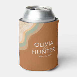 Porta-lata Boêmian Modern Terracotta Wedds Faves