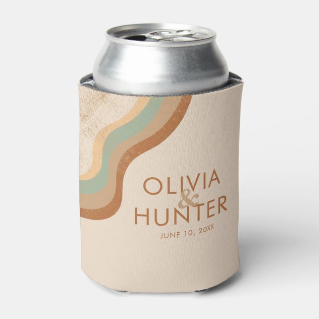 Porta-lata Bohemian Modern Terracotta Wedding (Can Front)