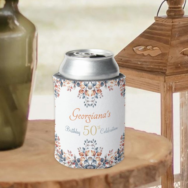 Porta-lata Boho Autumn Deixa 50º aniversário (Criador carregado)