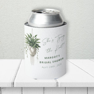Porta-lata Boho Chic Botânico "Amarre o nó" Chá de panela