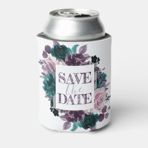 Porta-lata Boho Mal-Humorado   Floral Roxo Berinjela Save the