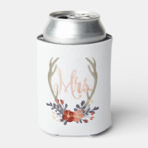 Boho Sra. Antler Can Cooler