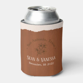 Porta-lata Boho Terra Cotta Wedding