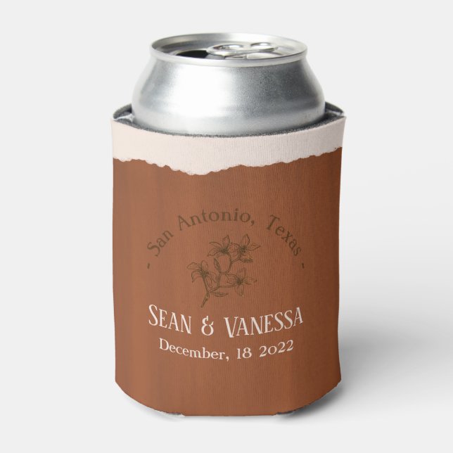 Porta-lata Boho Terra Cotta Wedding (Can Front)