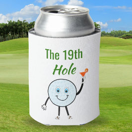 Porta-lata Bola de Golfe de Desenho Animado Segurando Coquete