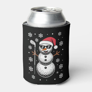 Porta-lata Bola de Golfe de Natal Boneco de Neve Óculos de So