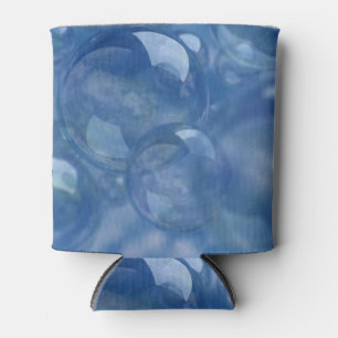 Porta-lata Bolhas em azul sobre esta lata