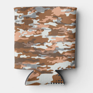 Porta-lata Bolinhas de camuflagem: Abstrato sem costura.