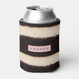 Porta-lata Bolo de Camadas de Chocolate Personalizado com Fai