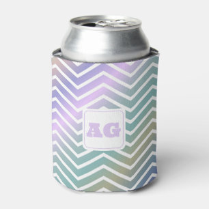Porta-lata Bolsa de costura moderna com chevron abstrato de a