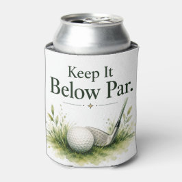 Porta-lata Bolsa de golfe com texto em verde
