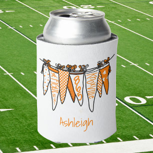 Porta-lata Bolsa de Laranja e Branco Personalizada Knoxville