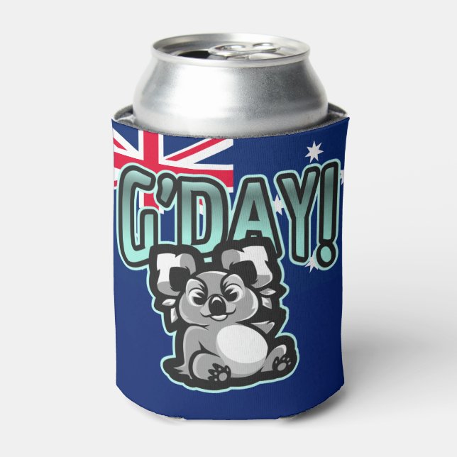 Porta-lata Bom dia! Aussie Spirit, Kola Can Cooler (Can Front)