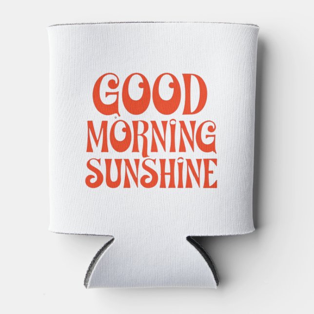 Porta-lata Bom dia Sunshine Retro Decor Impressão (Frente)