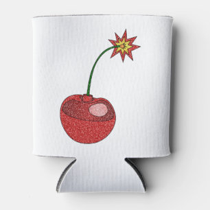 Porta-lata Bomba de Cherry com brilho