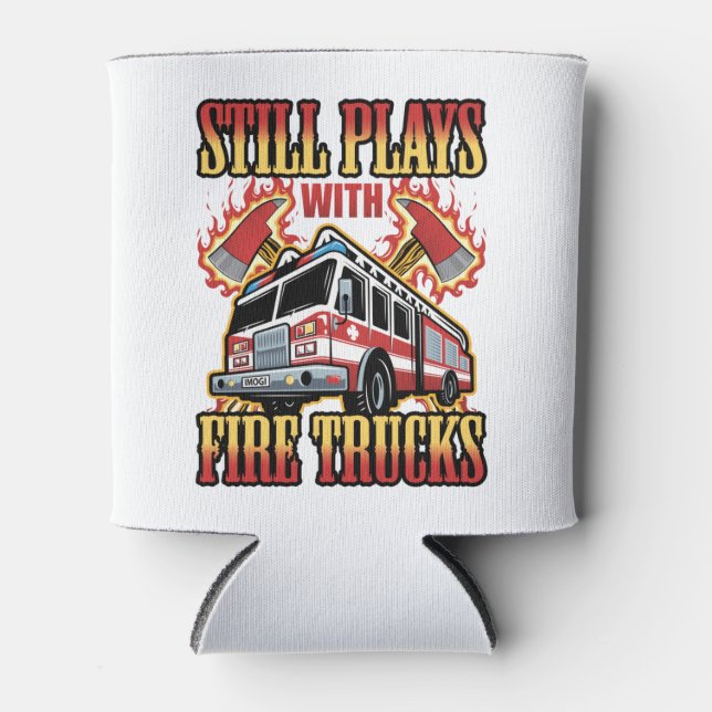 Porta-lata Bombeiro ainda joga com bombeiros (Frente)