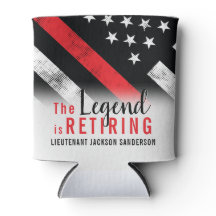 Bombeiro Aposentadoria Linha Vermelha Bandeira Bom