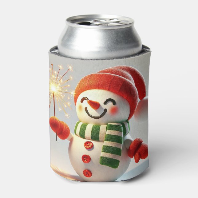 Porta-lata Boneco de Neve Alegre (Can Front)