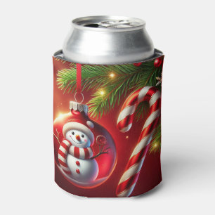 Porta-lata Boneco de Neve Alegre