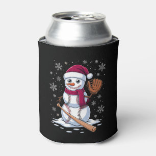 Porta-lata Boneco de Neve de Beisebol Chapéu de Papai Noel Lu
