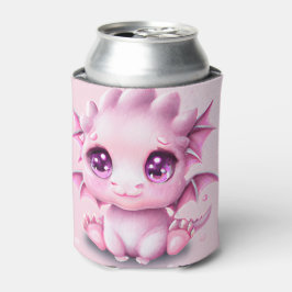 Porta-lata Bonita e Adorável Fantasia Bebê Rosa Chibi