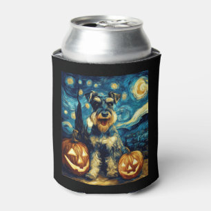 Porta-lata Bonita miniatura Schnauzer Cachorro Halloween Jack